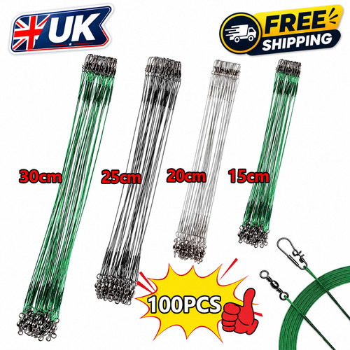 100x 30cm wire trace - 30cm,