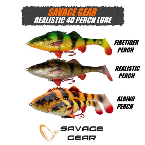 Savage gear perch shad - savage, 4d