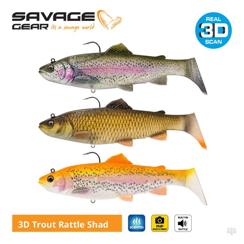 Savage gear rattle trout - gear, 3d