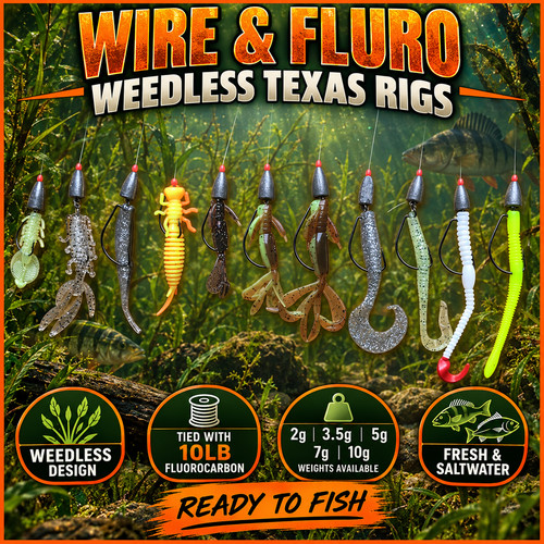Pre tied weedless texas - pre,